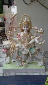 White Marble Durga Statue