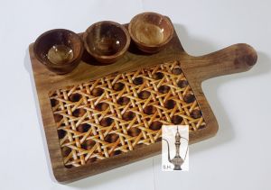 Mango Wood Dip Platter
