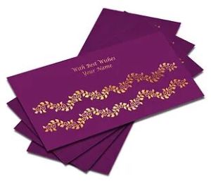 Customized Gold Foil Shagun Envelopes