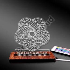 Customized Decorative 3D illusion LED Desk Lamp