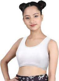 Plain Cotton Blend Women's T-shirt Non Padded Bra For Everyday Use at Rs  80/piece in New Delhi