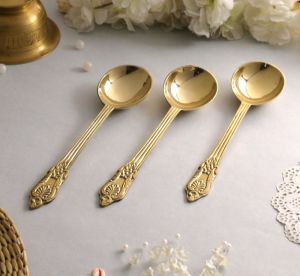 brass spoon set