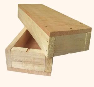 Rectangular Pinewood Packaging Box