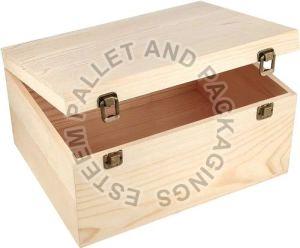 Rectangular Wooden Storage Box