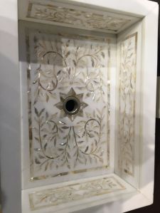 Mother of pearl inlay wash basin