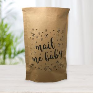 Printed Brown Paper Mailer Bag