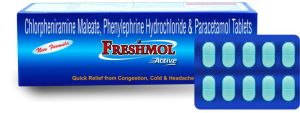 Chlorpheniramine Maleate IP 2mg, Phenylephrine Hydrochloride 5mg & Paracetamol IP 325mg Tablets