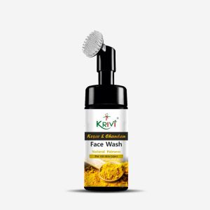Krivi Kesar & Chandan Face Wash with Face Brush