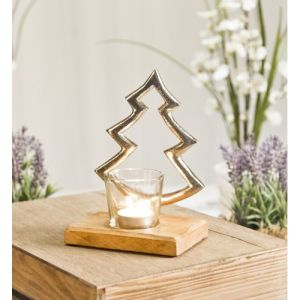 Christmas Tree Shaped Metal Candle Stand