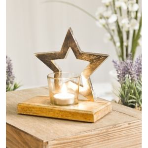 Star Shaped Metal Candle Stand