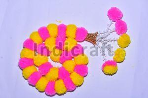 Artificial marigold stings with Decorative Rajni Hanging
