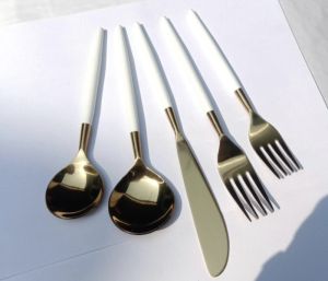 Cutlery white set