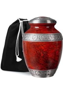 Red Cremation Urn