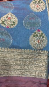 Floral Mercerised Cotton Silk Saree