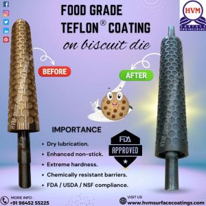 Food grade Teflon  coating on biscuit die