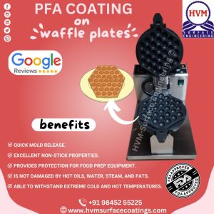 PFA coating on waffle plates