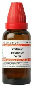 Dr Willmar Schwabe India Cyclamen Europaeum Dilution 30 CH