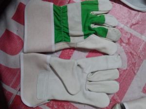 Green canadian hand gloves