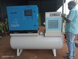 tank mounted screw air compressor