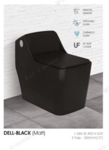 DELL - BLACK (MATT) WATER CLOSET