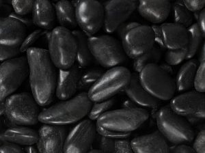 Black Polished Pebbles