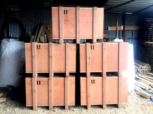 Rectangle Industrial Plywood Box, Color : Brown