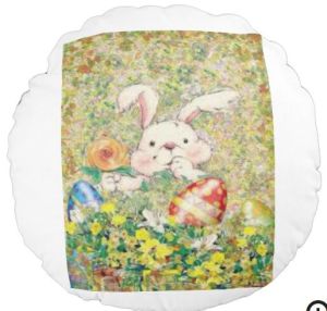 easter round pillow