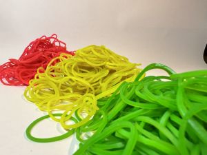 Nylon Fluorescent Rubber Band- 1.5 inch