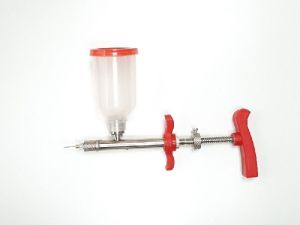 Poultry syringe medicine and feed vaccinator gun Brass