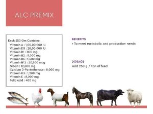 ALC Primer Poultry Feeds Supplements