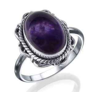 Amethyst Adjustable Gemstone Ring