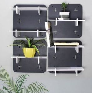 Square Shape Modular Wall Shelf