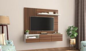 Wall Mounted Tv Unit with Shelf and Drawers