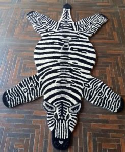 Zebra Hand Tufted Woollen Carpet