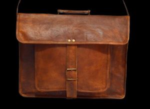 Handmade Vintage Leather Briefcase for Men & Women. 12