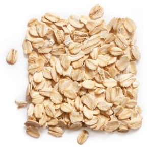 white rolled oats