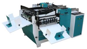 Automatic creasing, perforating and folding machine