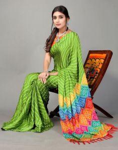 Bandhani Silk Saree