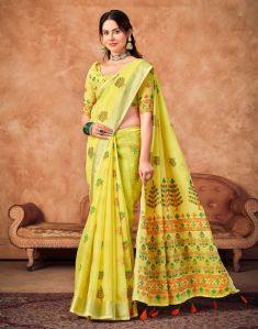 linen saree