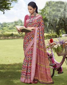 Multicoloured Cotton Saree