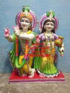 Marble Radha Krishna Moorti