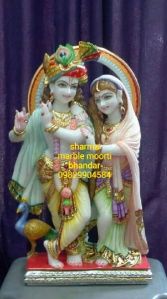 marble radha krishna statue