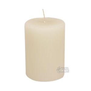 Plain White Wax Pillar Candle