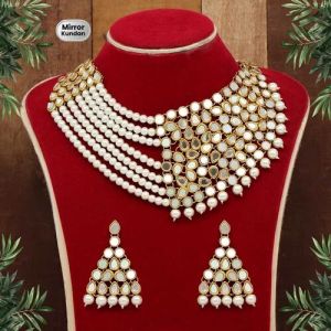 Kundan Mirror Necklaces Set