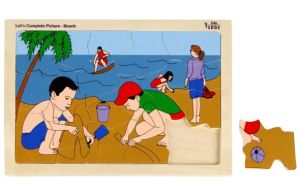 LET'S COMPLETE PICTURE - BEACH Educational puzzle Toys