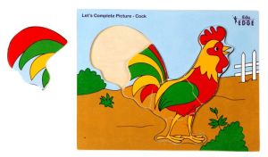 LET'S COMPLETE PICTURE - COCK Educational puzzle Toys