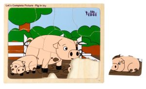 LET'S COMPLETE PICTURE - STY PIG Educational puzzle Toys