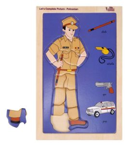 LET'S COMPLETE PICTURE - POLICEMAN Educational puzzle Toys