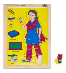 LET'S COMPLETE PICTURE - TEACHER Educational puzzle Toys