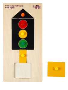 LET'S COMPLETE PICTURE - ROAD SIGNAL Educational puzzle Toys